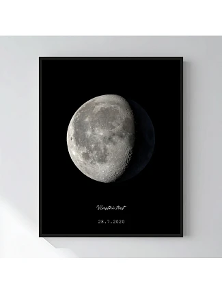 Personalizovaný magický fotoobraz v rámu - 40x50 - měsíční fáze