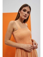 Dámské šaty SU-4038 broskové - FPrice