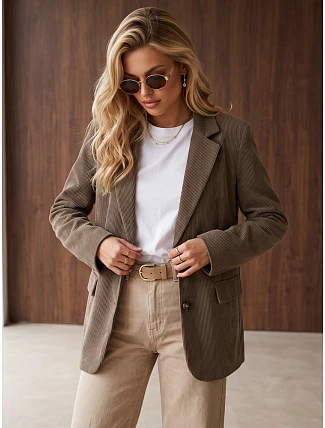 Dámská cordurová bunda Fango FashionStreet PY0160 Dámská cordurová bunda Fango FashionStreet PY0160
