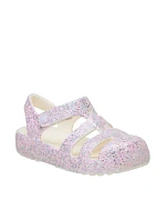 Dětské sandály Crocs Classic Glitter Fismerman pink 212644 0WV
