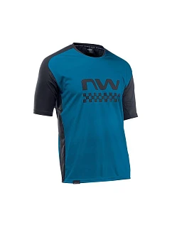 Cyklistické tričko NORTHWAVE Edge Jersey Short Sleeve – modré/černé
