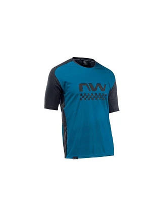 Cyklistické tričko NORTHWAVE Edge Jersey Short Sleeve – modré/černé Cyklistické tričko NORTHWAVE Edge Jersey Short Sleeve – modré/černé