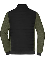 Daiber JN 1866 Pánská hybridní bunda 02.1866 black/olive melange Daiber JN 1866 Pánská hybridní bunda 02.1866 black/olive melange
