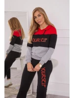 Sada s potiskem Sám červený+černý