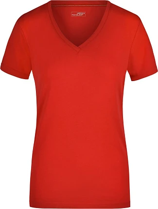 Daiber JN 928 Dámské elastické tričko s výstřihem do V 02.0928 red Daiber JN 928 Dámské elastické tričko s výstřihem do V 02.0928 red
