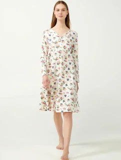 Vamp - Pastelová květinová noční košile 21355 - Vamp