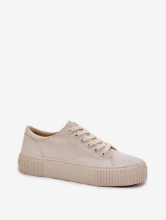 Dámské Textilní Tenisky Big Star RR274407 Béžové