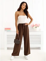 Kalhoty CS SP XYS3649.95 tmavě hnědé