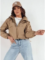 Dámská přechodná bunda s kapucí GRAUS béžová FashionStreet TY4221