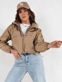 Dámská přechodná bunda s kapucí GRAUS béžová FashionStreet TY4221