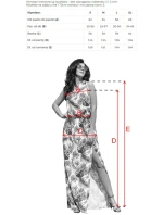 191-6 Šaty MAXI zavazované za krkem s rozparkem - barevné růže a modří ptáci 191-6 Šaty MAXI zavazované za krkem s rozparkem - barevné růže a modří ptáci