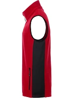 Daiber JN 856 Pánská pracovní fleecová vesta - Strong 02.0856 red/black