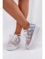 Dámské Tenisky Na Platformě S Háčkovaným Svrškem Mmultikolor Mirietto