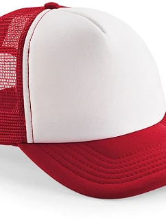 Beechfield B 645B Dětská 5 panelová síťovaná kšiltovka 53.645B classic red/white