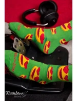 Duhové Ponožky Emotikony Brainy Smiley Lover 3 Páry Duhové Ponožky Emotikony Brainy Smiley Lover 3 Páry