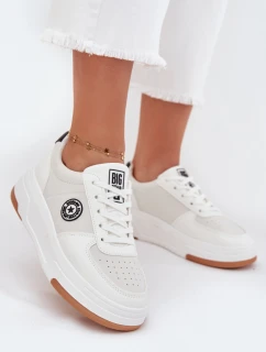 Dámské Tenisky Na Platformě Big Star RR274572 HI-POLY SYSTEM Bílé