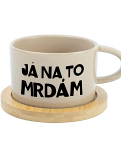 JÁ NA TO MRDÁM - krémový hrníček makronka 200 ml