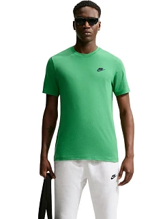 Pánské tričko Nike Club Tee, zelené, AR4997 306