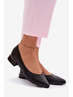 Baleríny Na Nízkém Podpatku Vinceza 62280 Černé