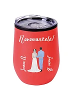 Personalizovaný termohrnek "BOWL" se svatebním párem Personalizovaný termohrnek "BOWL" se svatebním párem
