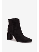 Boty na podpatku model 219842 Step in style Boty na podpatku model 219842 Step in style