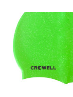 Silikonová plavecká čepice Crowell Recycling Pearl ve světle zelené barvě.8