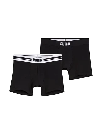 Pánské boxerky Puma Everyday Placed Logo, balení po 2 kusech, černé, 938476 01 Pánské boxerky Puma Everyday Placed Logo, balení po 2 kusech, černé, 938476 01