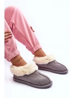 Dámské Papuče Se Svrškem Šedou Lanoze Dámské Papuče Se Svrškem Šedou Lanoze