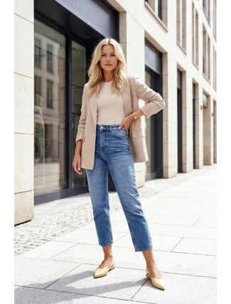 Lakované baleríny s přezkou Žluté Rinalle