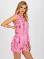 Halenka D73771R11115A bílá a růžová