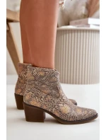 Kovbojské Dámské Boty Zapínané Na Zip Zvířecí Vzor Zlaté Merisine Kovbojské Dámské Boty Zapínané Na Zip Zvířecí Vzor Zlaté Merisine