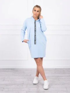 Šaty s kravatou modré