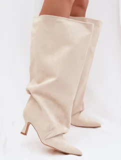 Kozačky na podpatku model 225195 Step in style