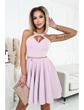 Dámské večerní šaty 234-20 162500 staro-růžová - Bicotone Dámské večerní šaty 234-20 162500 staro-růžová - Bicotone