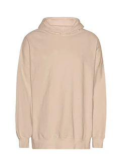 Neutral T 63111 Mikina s kapucí z těžké bio IC bavlny "Tiger" 77.T311 sand