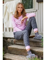 Italská móda Antilia long length sp. barva:růžová/print