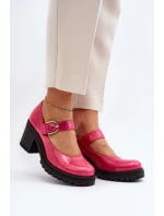 Zazoo 20166 Lakýrované Kožené Členky Fuksia