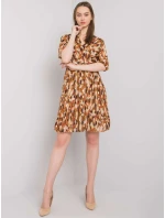 Šaty DHJ SK 11332.67P světle hnědé Šaty DHJ SK 11332.67P světle hnědé