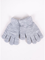 Chlapecké pětiprsté dvouvrstvé rukavice Yoclub RED-0104C-AA50-002 Grey