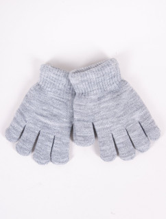 Chlapecké pětiprsté dvouvrstvé rukavice Yoclub RED-0104C-AA50-002 Grey