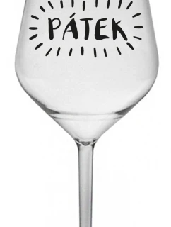 PÁTEK - čirá nerozbitná sklenice na víno 470 ml