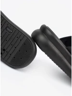 Komfortní černé dámské nazouváky platforma Komfortní černé dámské nazouváky platforma