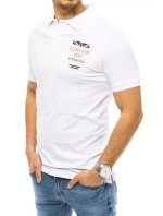 FashionStreet bílá vyšívaná polokošile PX0436