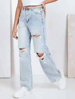 Dámské džíny s širokým žebrováním modré FashionStreet UY2794