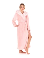 Dámský župan Flora s kapucí 3956 3050 růžová perla - Vestis
