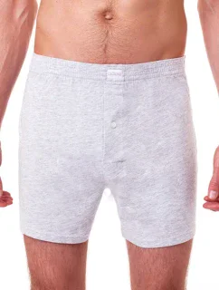 Volné pánské bavlněné boxerky COTTON BOXER - BELLINDA - šedá