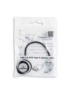 Kabel GEMBIRD A-OTG-CMAF2-01 (USB typ C M - USB 2.0 F; 0,20 m; barva černá)