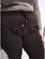 RV tepláky DR 6301.88 tmavě hnědé