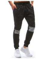 Pánské kamuflážní tepláky černé FashionStreet UX3630