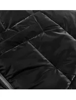 Černá matná dámská zimní bunda se třemi délkami (ag8-003)